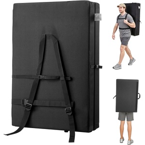 VEVOR Bouldering Crash Pad, Bi-Fold Rock Climbing Crash Pad with Adjustable Backpack Straps and Handle, Foldable Lightweight for Indoor Bouldering & Outdoor Climbing(48.4 x 35.6 x 3.9 in / 1230 x 905 x 100 mm)
