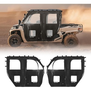 VEVOR Cab Enclosure Upper Doors, Compatible with CFMOTO Uforce 1000 XL 2022-2024, Soft Upper Doors, Windproof Waterproof Upgraded Zipper UTV Soft Side Window Kit, Fit with Side Mirrors and Windshields