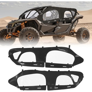 VEVOR Cab Enclosure Upper Doors, Compatible with Polaris RZR XP4 1000/Turbo 2014-2023, Soft Upper Doors, Windproof Upgraded Zipper UTV Soft Side Window Kit, Work with Side Mirrors and Windshields(Can Am Maverick X3 MAX 2017-2024)
