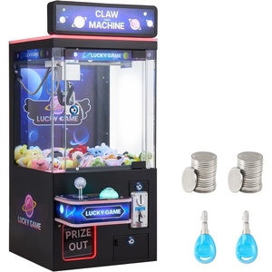 VEVOR Claw Machine, 0-3” Jaw Diameter 0-5” Jaw Lifting, Crane Prize Grabber Commercial Arcade Game Toys, Cool Fun Grab-and-Win Machine w/Light and Sound, Dispenser Vending Toy for Kids,Boys &Girls(Purple)