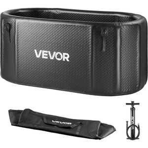 VEVOR Cold Plunge Tub, 216 Gallon, Inflatable Ice Bath Tub Compatible with Water Chillers, Portable Cold Water Bathtub with Insulated Lid, for Athletes Recovery, 59.1″ x 31.5″ x 29.9″ (No Chiller)