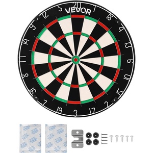 VEVOR Dart Board, High-Grade Self-Healing Sisal Fiber Dartboard with Staple-Free Bullseye, Blade Wire & Rotating Number Ring, 17.7″ Professional Dartboard for Home Party Game Room (Darts Not Included)