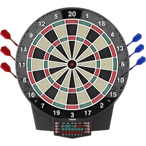 VEVOR Electronic Dart Board, 15.5″ Target Dartboard with 43 Games & 320+ Variations for Up to 8 Players, 6 Dart Shafts with Flights & 50 Soft Tips, Color LCD Scoring Screen for Home Party Game Room