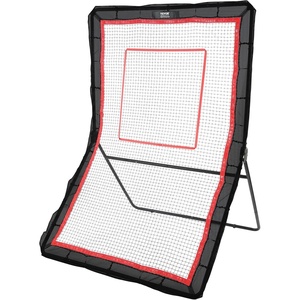 VEVOR Folding Lacrosse Rebounder for Backyard, Volleyball Bounce Back Net, Pitchback Throwback Baseball Softball Return Training Screen, Adjustable Angle Shooting Practice Training Wall(5X7FT)