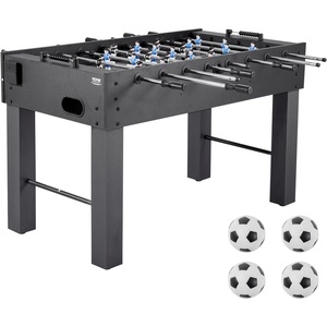 VEVOR Foosball Table, 55 inch Standard Size Table, Indoor Full-Size Foosball Tables, Includes Durable Soccer Set, for Home, Family, Game Room(Black)