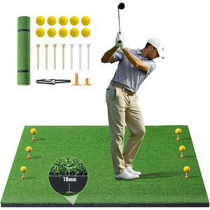 VEVOR Golf Hitting Mat, Artificial Turf Thickened Practice Hitting Mat for Outdoor & Indoor, Golf Gifts for Men/Women(5x4ft – 18mm Thick)