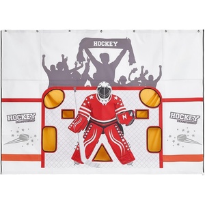 VEVOR Hockey Shooting Tarp, Shooter Tutor Ice Hockey Goal Practice Target, Tear-Proof Premium Net with 7 Holes, Easy Set Up Hockey Net Replacement, Training Equipment for Practicing Shooting Accuracy
