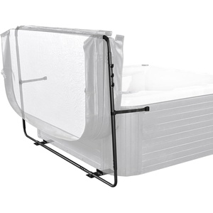 VEVOR Hot Tub Cover Lift, Height 31.5″-41.3″ Width 53″-92.5″ Adjustable, Installed at The Bottom on One Side, Suitable for Various Sizes of Rectangular Bathtubs, Hot Tubs, Spa, Black(Manual – Bottom on One Side – DCX01)