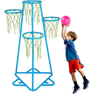 VEVOR Indoor Basketball Hoop for Kids, Indoor and Outdoor Backyard Sport Game, Toddler Basketball Toys for Kids 3-8 Years Old, Boys and Girls(4-Hoop Basketball Hoops)