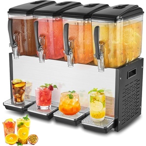 VEVOR Insulated Drink Dispenser, 1.5 Gal 6L, Stainless Steel, Thermal Beverage Server with Spigot, Suitable for Hot/Cold Drinks, Ideal for Tea, Coffee, Water in Cafes & Restaurants(12L*4)