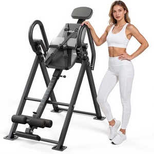 VEVOR Inversion Table, 300 lbs Capacity Heavy Duty Back Inverter Stretcher, Inverted Table with Stable Structure, Dual-Roller Locking, Decompression Tables for Shoulders, Neck, Back, Knees