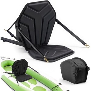 VEVOR Kayak Seat, 1 Pack 1″ Thick, Universal Paddle Board Seat with Back Support, Hexagonal Sit-on-Top Soft Padded Cushion with Storage Bag & Adjustable Straps for SUP, Fishing Boat, Inflatable Kayak