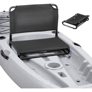 VEVOR Kayak Seat, Folding Kayak Seat with Comfortable Back Support, Aluminum Alloy Frame & 600D Oxford Fabric, Easy Assembly for Paddling, Fishing and Recreational Kayaking