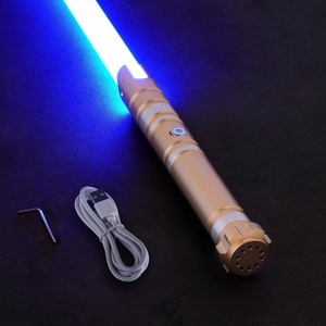 VEVOR Light Sword, 40″ Light up Sword with 12 RGB Colors, Mute Mode and Realistic Handle, Rechargeable Light Up Toy for Adults and Kids, Christmas Day, Halloween Cosplay, Birthday, Black(41 inch – Single)