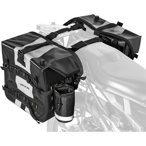 VEVOR Motorcycle Saddle Bags, 56L(28L*2) Waterproof Motorcycle Luggage Saddlebags Set of 2 with Detachable Shoulder Strap, Heavy-Duty Shoulder Bag Fit for Most Outdoor Adventure Sports Motorbike