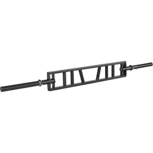 VEVOR Multi-Grip Barbell, 2-inch 3 Positions Swiss Bar, 550 LBS Capacity Heavy Duty Swiss Barbell Training Equipment, with 2 Collars and Knurled Grips, for Home Gym, Support Pressing, Lifting Curls