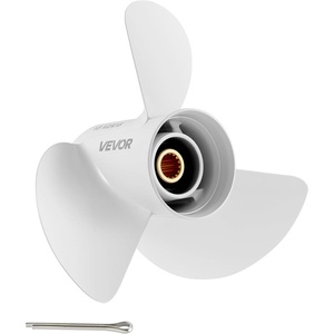 VEVOR Outboard Boat Propeller, Upgrade OEM 15 Spline Tooth Aluminum Fit Yamaha Engines | 60-130 HP, 4-1/4″ Gearcase, 3-Blade, RH (Right Hand Rotation)(13.5 x 13.5 x 6.1″)