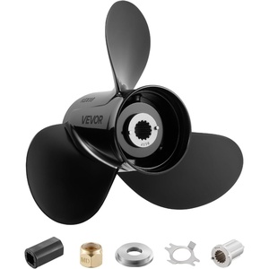 VEVOR Outboard Propeller, Upgrade OEM 15 Spline Tooth Aluminum Outboard Boat Propeller Fit Mercury Engines 40-140 HP, 4-1/4″ Gearcase, 3-Blade, RH (Right Hand Rotation)(13.0 x 13.0 x 6.1″)