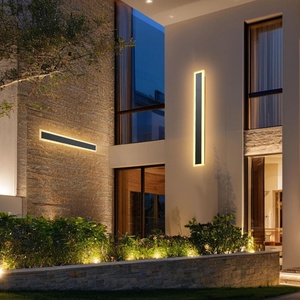 VEVOR Outdoor Wall Lights, 2 Pack, 47.2 Inch Long Strip Modern Exterior Wall Sconce Light Fixtures, 3000K Warm White, IP65 Waterproof Anti-Rust Outside Wall Mount Lighting, for House, Porch, Garage(2Pack-31.5 inch(3000K))