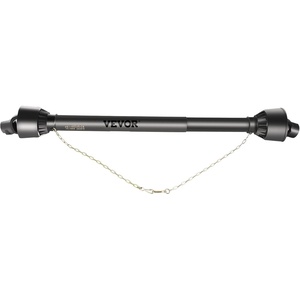 VEVOR PTO Shaft, 1-3/8″ PTO Drive Shaft, 6 Spline Tractor End and Round Implement End PTO Driveline Shaft, Tractor PTO Shaft, 30″-39″ Brush Hog PTO Shaft Black, for Finish Mower, Rotary Cutter(51″-75″)