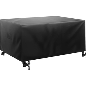 VEVOR Patio Furniture Cover, 420D Heavy Duty Waterproof Outdoor Dining Table and Chairs Cover, Large Rectangular Patio Table Covers with Air Vent for All Weather, 98L x 78W x 32H inch, Black(74L x 74W x 28H)