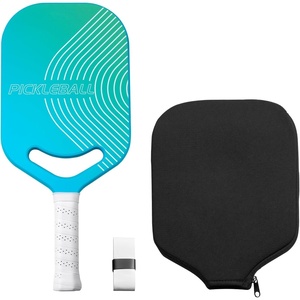 VEVOR Pickleball Paddle, T700 Carbon Fiber Surface & Honeycomb Core, Pickleball Paddle with Increased Power & Control & Spin Pickle Ball Racket for Adults, Men & Women, Children(Cyan Gradient)