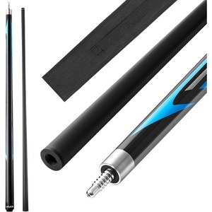 VEVOR Pool Cue, Pool Stick, 58 inch Billiard Pools Cue Stick with Multi-Layer Tip & ABS Connection Ring, Cues Sticks for Professional Pool Table, Bar, Home, Office(Carbon Fiber + Maple)