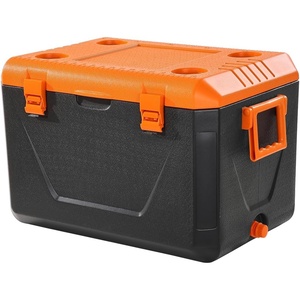VEVOR Portable Cooler, Lightweight Rigid Material Insulated Portable Cooler, Suitable for Family Picnics and Long Trips(63 QT)