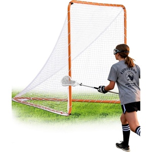 VEVOR Portable Lacrosse Goal – Complete Training Accessory Set with Extended Coverage for Youth and Adults(6′ x 6′ Modular Goal)