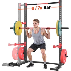 VEVOR Power Cage Squat Rack, Multifunctional Squat Rack for Home Gym, Workout Strength Training Equipment for Bench Press Squats Pull-Up(980LBS)