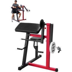 VEVOR Preacher Curl Machine, 2 in 1 Bicep Curl Machine and Triceps Extension Machine, Seated Arm Isolated Bicep Station, Strength Training Workout Weight Bench, Exercise Equipment for Home Gym