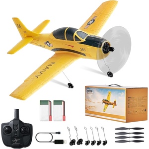 VEVOR RC Plane, 2.4GHZ 4 Channel RC Airplane with 6-Axis Gyro Stabilizer&2 Batteries, Ready to Fly T28 Trainer Aircraft Plane Toy, RC Glider for Adults Kids Beginners Boys Birthday/Xmas Child Gift(4CH-T28)