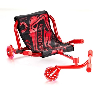 VEVOR Ride on Scooter, Load Capacity of 132 lbs, Swing Side-to-Side for Amazing Ride Powered by Zig-Zag Motion, Ride on Drifting Toy for Ages 4+, Rides on Any Hard Surface for Indoor & Outdoor, Red(Red)