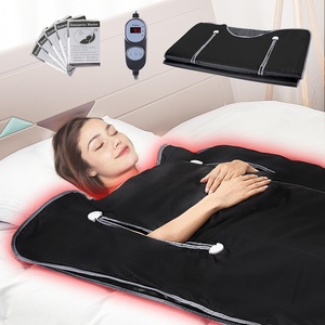 VEVOR Sauna Blanket for Detoxification, Portable Far Infrared Sauna for Home, PU Sauna Bag w/Therapy Stones & Carbon Fiber Heating, 1-6 Level Adjustable Temp 95-185℉, 1-60 Minutes Timer, 75 x 35in(Metal 75 INCH)