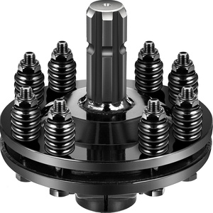 VEVOR Slip Clutch, 1 3/8″ PTO Slip Clutch, Smooth Round Ends PTO Friction Clutch, Carburized Steel Tractor Slip Clutch, Adjustable Rotary Cutter Slip Clutch, Black Brush Hog Slip Clutch for PTO Shaft(6 Spline Ends)