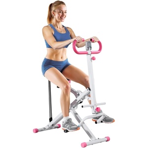 VEVOR Squat Machine, Deep Squat Rowing Machine for Home, Easy Setup & Foldable Exercise Equipment, Glute Trainer Machine with 2/3 High-Strength Resistance Bands, Glutes & Leg Home Workout Machine(3 High-Strength Resistance Bands White)