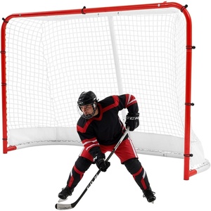 VEVOR Street Hockey Goal, Heavy-Duty Steel Street + Roller Hockey Nets, Durable Hockey Net for Indoor Outdoor Use, Lightweight Portable Training, Easy Assembly for Backyard Park Garage(72″ x 48″)