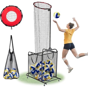VEVOR Volleyball Training Net System,8 * 11/12 * 11ft/Pitching Practice/Spiking Practice/14 Net,Portable Net Station, Easy Setup Indoor Outdoor Target Net for Serving Spiking Setting(Spiking Practice)