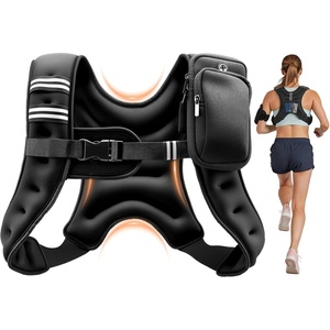 VEVOR Weighted Vest, 6lbs/8lbs/10lbs/25lbs Body Weight Vest for Men Women, with Reflective Stripe, Adjustable Buckle, Workout Equipment for Strength Training, Running, Jogging, Fitness, Muscle Building, Weight Loss(8 lbs)