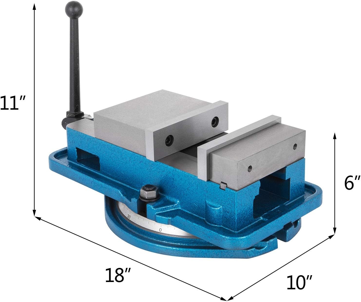 image:imageVEVOR 5 Inch ACCU Lock Down Vise Precision Milling Vice 5 Inch Jaw Width Drill Press Vise Milling Drilling Machine Bench Clamp Clamping Vice with 360 Degree Swiveling Base CNC Vise6 Inch