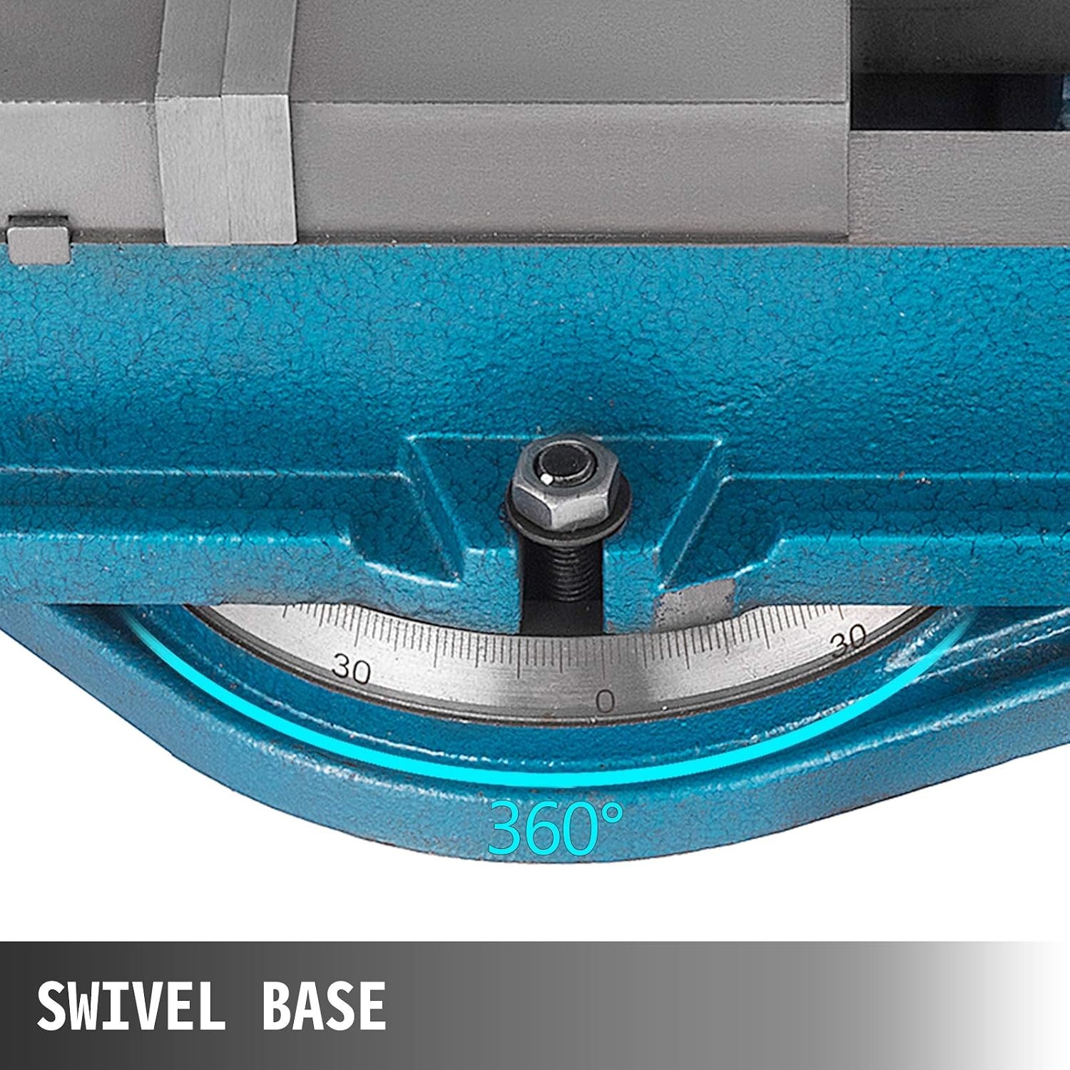 image:imageVEVOR 5 Inch ACCU Lock Down Vise Precision Milling Vice 5 Inch Jaw Width Drill Press Vise Milling Drilling Machine Bench Clamp Clamping Vice with 360 Degree Swiveling Base CNC Vise4 Inch
