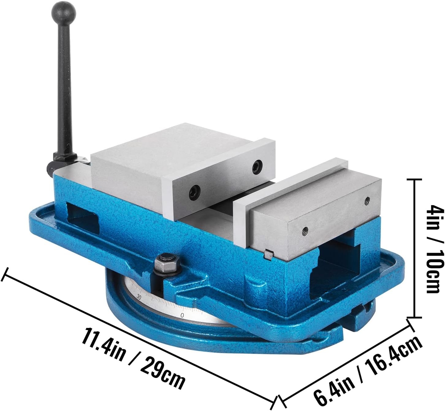 image:imageVEVOR 5 Inch ACCU Lock Down Vise Precision Milling Vice 5 Inch Jaw Width Drill Press Vise Milling Drilling Machine Bench Clamp Clamping Vice with 360 Degree Swiveling Base CNC Vise3 Inch