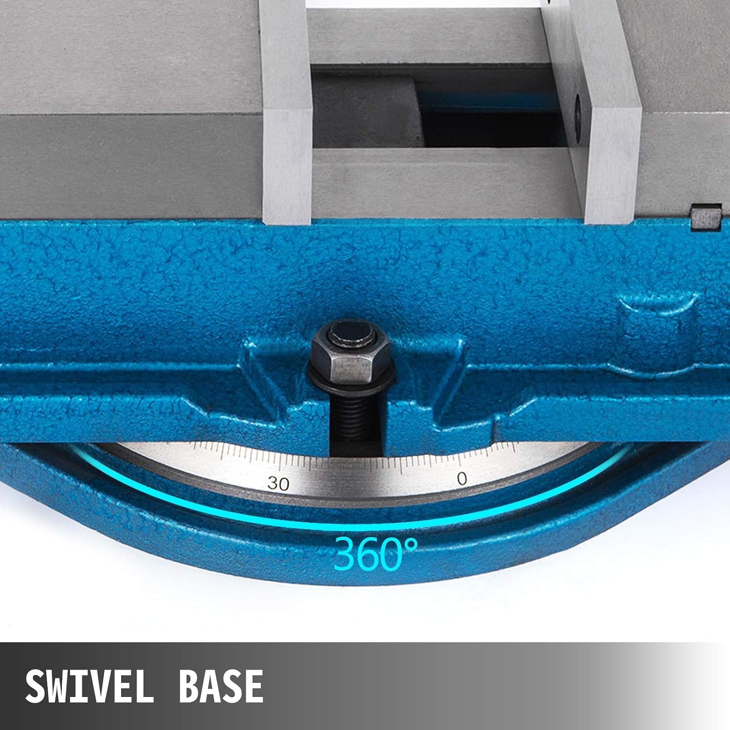 image:imageVEVOR 5 Inch ACCU Lock Down Vise Precision Milling Vice 5 Inch Jaw Width Drill Press Vise Milling Drilling Machine Bench Clamp Clamping Vice with 360 Degree Swiveling Base CNC Vise3 Inch