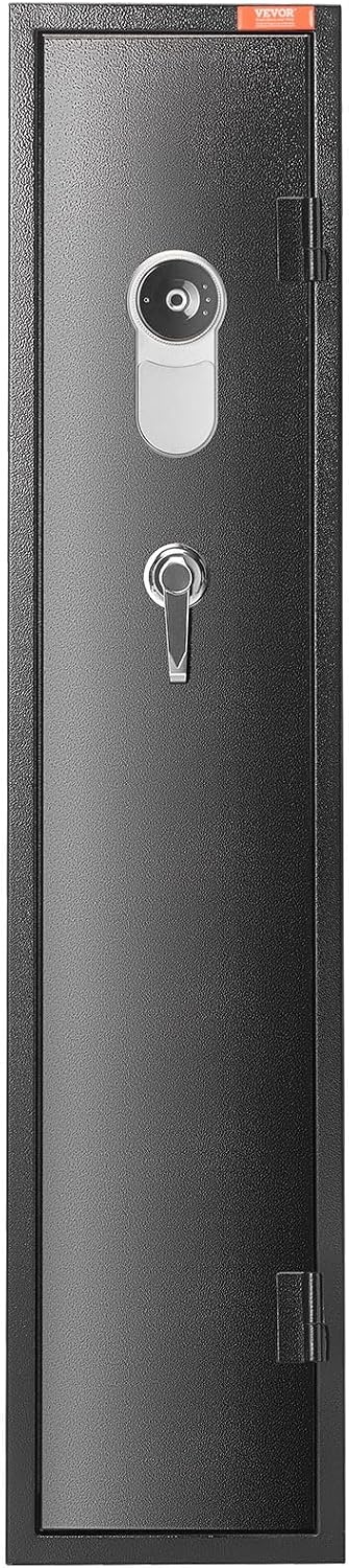 image:imageVEVOR 5 Rifles Gun Safe Rifle Safe with Fingerprint Lock Quick Access Gun Storage Cabinet for Shotguns with Removable Shelf amp Pistol Rack