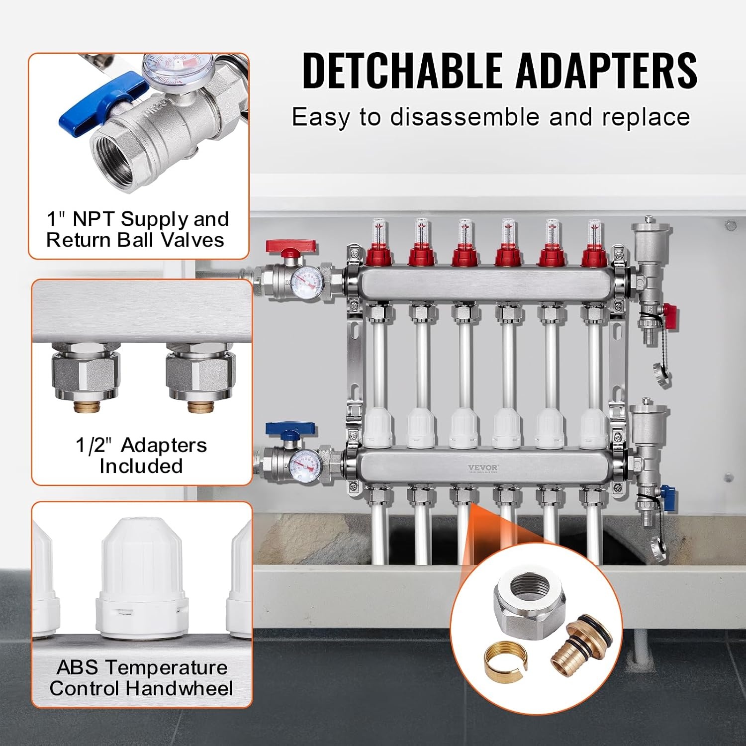 image:imageVEVOR 5Branch Radiant Heat Manifold6