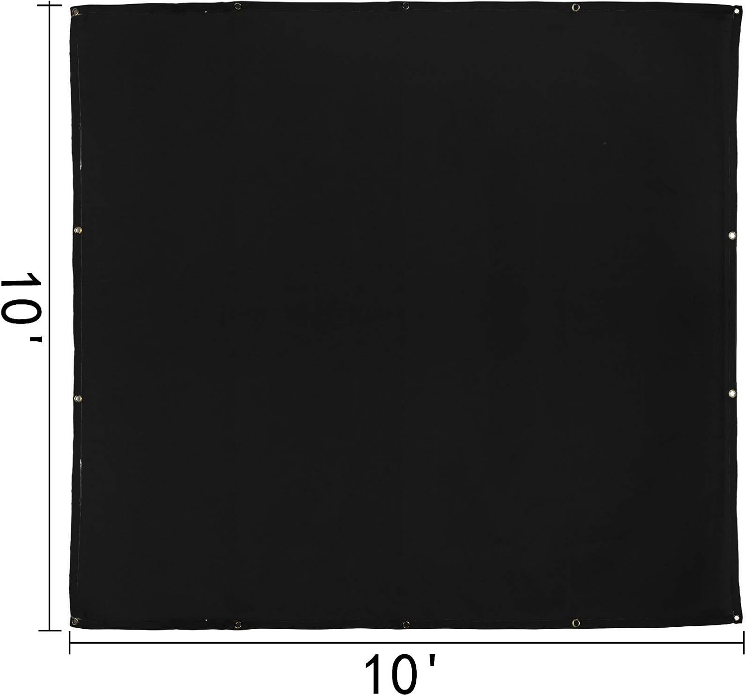 image:imageVEVOR 6 x 10 Ft Welding Blanket Black Fiberglass Blanket Portable Fiberglass Fire Retardant Blanket Welding Mat Welding Fireproof Thermal Resistant Insulation With Carry Bag10 x 10 Ft