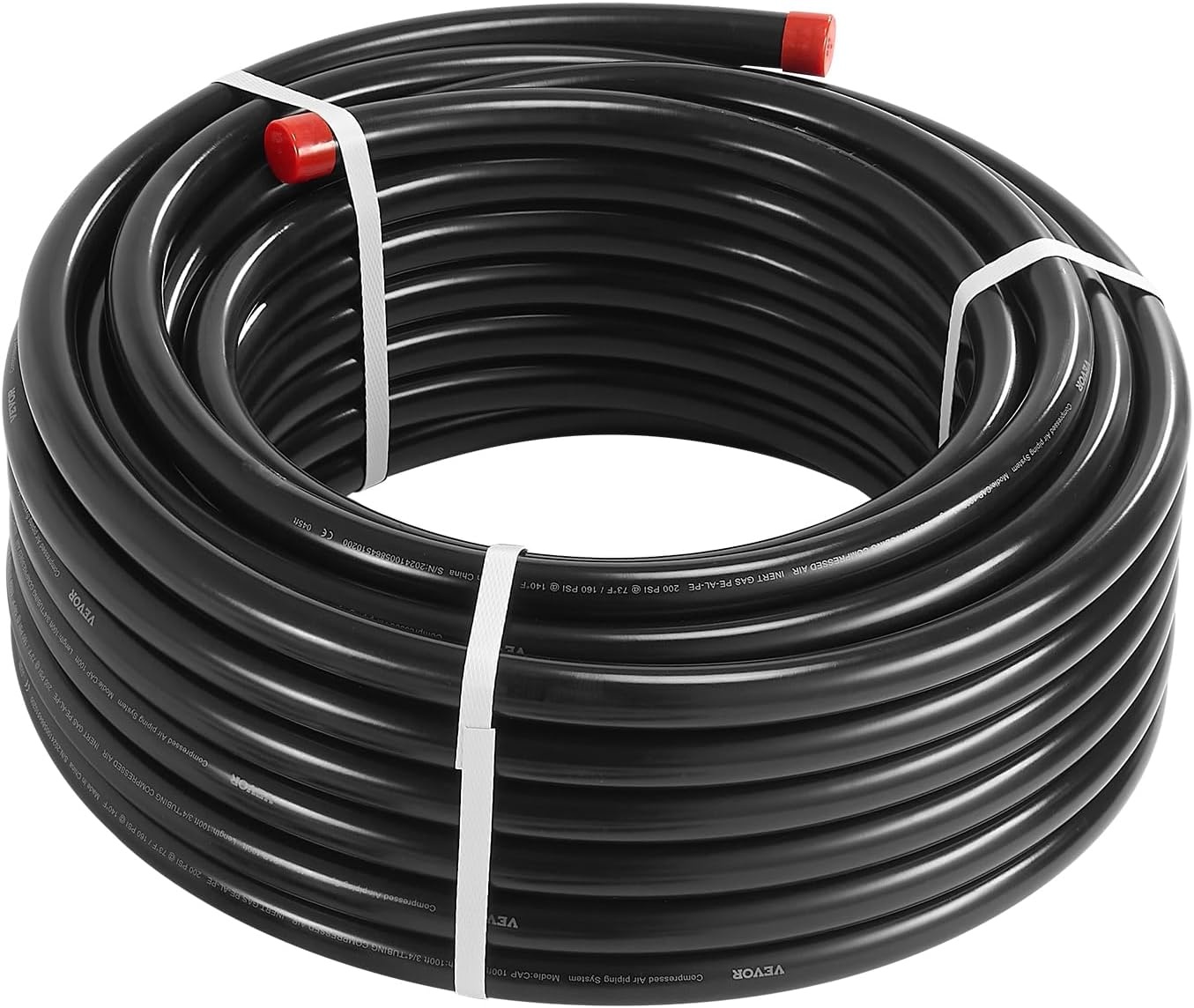 image:imageVEVOR Air Compressor Line Kit 300FT x 34 HDPEAluminum Compressed Air Piping System LeakProof PressureResistant amp EasytoInstall Compressed Air Line Tubing Kit for Garages Workshops BlueBlack