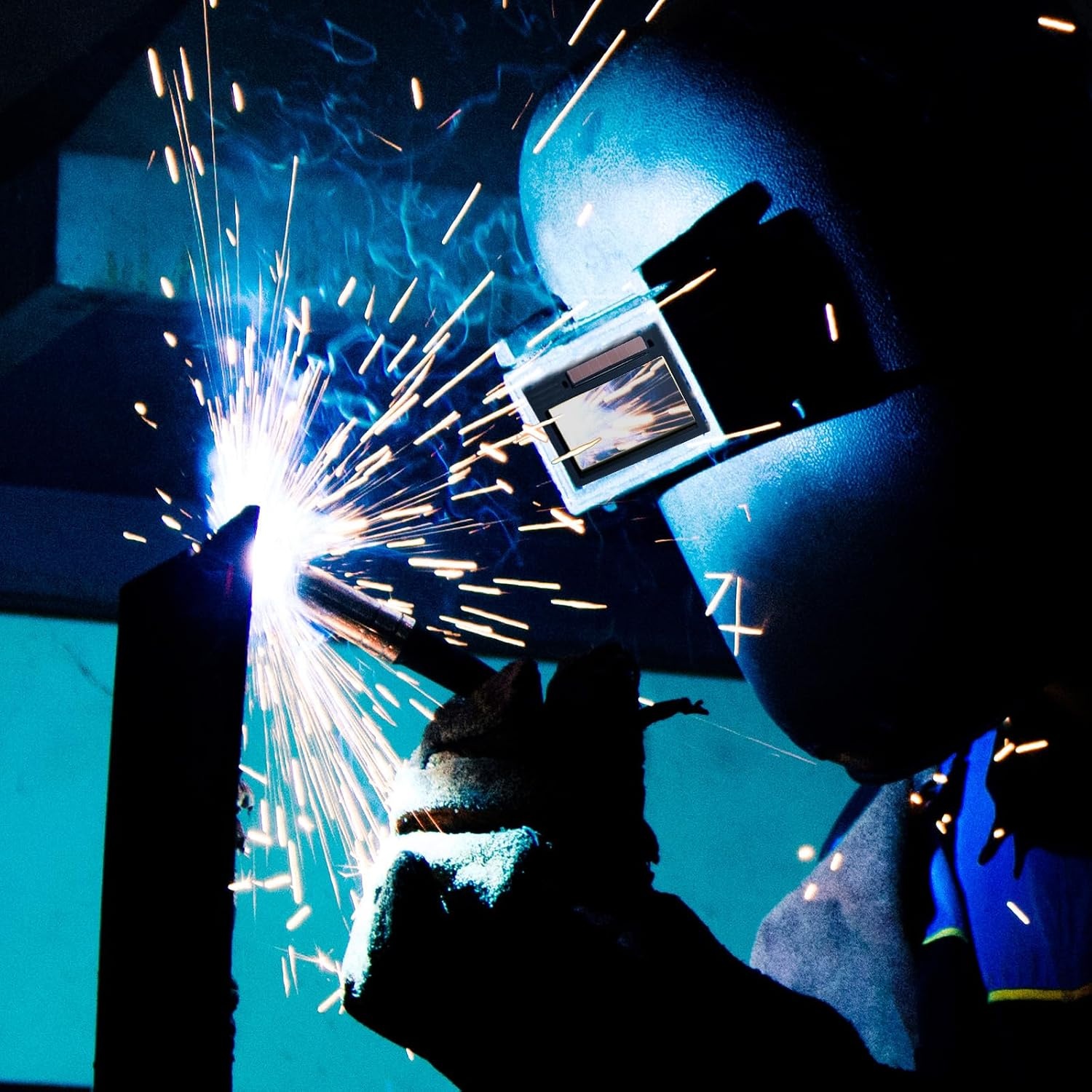 image:imageVEVOR Auto Darkening Welding Lens 425 x 2 Shade 513 Adjustable True Color Welding Lens with Dual Arc Sensors amp Gold Coating Compatible with Most Welding Helmets for TIG MIG MMA Applications
