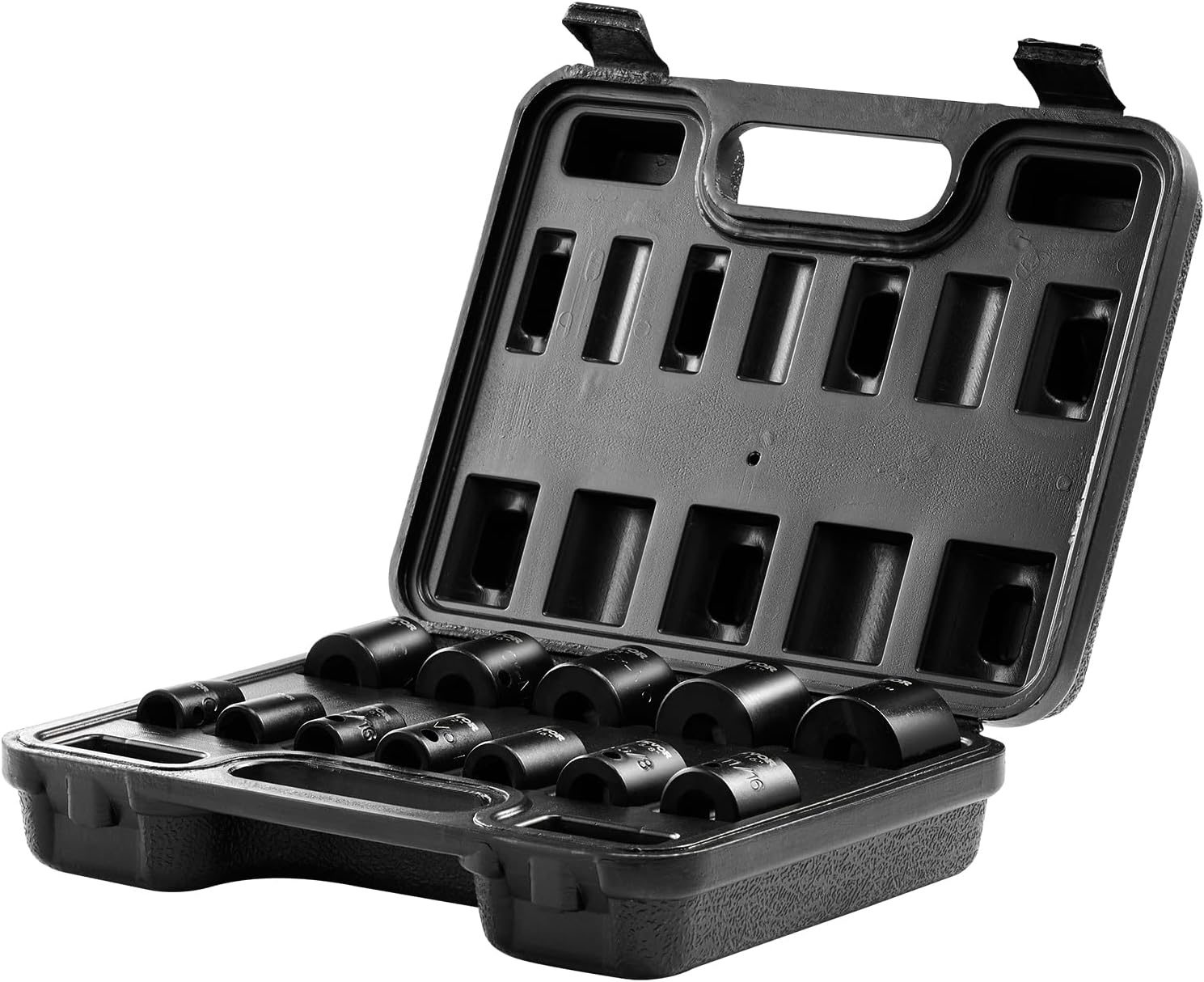 image:imageVEVOR Axle Nut Impact Socket Set 34 Drive Deep 6Point 8Piece SAE Spindle Nut Socket CRMO Heat Treated Large Socket Set with Storage Case for Auto Repair Removing or Installing Axle Nuts38 12PCS CRMO
