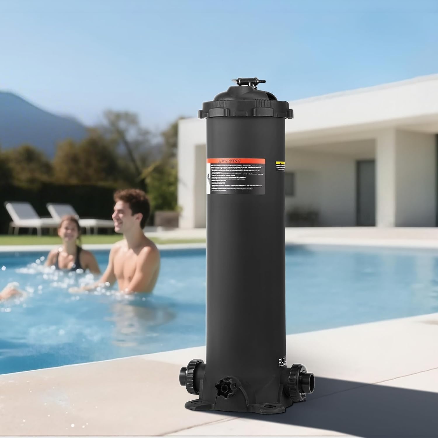 image:imageVEVOR CC150 Pool Filter Cartridge Replacement for Pentair Clean amp Clear 150 Replace Pleatco PAP150 Pentair R173216 Unicel C9415 150 sqftL x OD31 18 x10 116Cartridge Tank Element